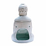 Aroma lampa keramická Buddha světle modrý