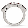 Granát prsten stříbro Ag 925 R5063G
