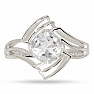 Křišťál prsten stříbro Ag 925 R5087CRY