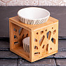 Aroma lampa bambusová s keramickými miskami