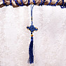 Feng Shui ochranný modrý závěs s tradičním uzlem