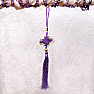 Feng Shui ochranný fialový závěs s tradičním uzlem