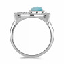 Larimar prsten stříbro  Ag 925 VR056015
