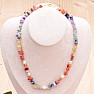 Čakrový náhrdelník z polodrahokamů s perlami