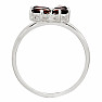 Granát prsten stříbro Ag 925 R5039G