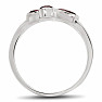 Granát prsten stříbro Ag 925 R5049G