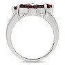 Granát prsten stříbro Ag 925 R5066G