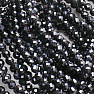 Spinel černý náramek extra AA kvalita broušené korálky