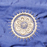 Sáček saténový modrý 12,5x15 cm