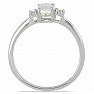 Prsten stříbrný s etiopským opálem a zirkony Ag 925 015001 ETOP