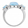 Larimar prsten stříbro  Ag 925 VR049766