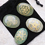 Wicca sada kamenů avanturín s keltskými symboly