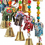 Feng Shui dekorace závěsná 15 slonů se zvonečky