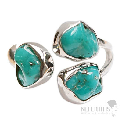 Türkisblauer Ring Silber Ag 925 LOT1