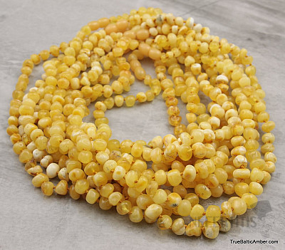 Amber necklace polished butter color limited collection