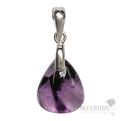 Amethyst-Trapiche-Anhänger, Silber Ag 925, Nr. 10