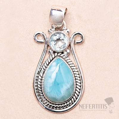 Larimar-Anhänger Silber Ag 925 KO10