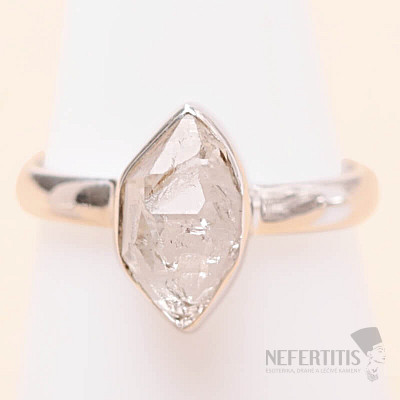 Herkimer diamond ring silver Ag 925 LOT100