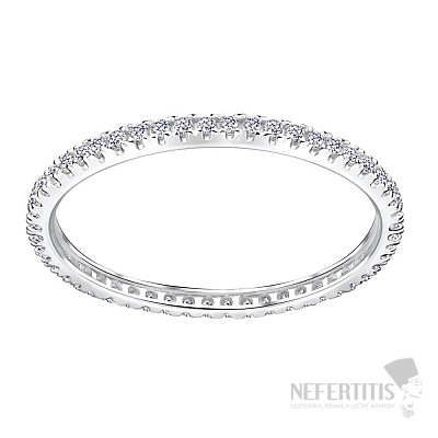 3714 Silberring mit Zirkonen, RUND, ETERNITY