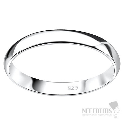 6339 Strieborný prsteň ROUND