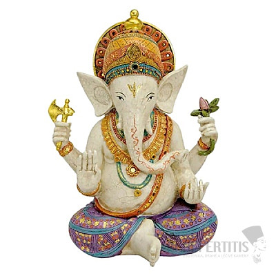 Feng Shui statue of Ganesha polychrome 40 cm