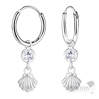 9139 Silber Creolen 25 mm FISCH