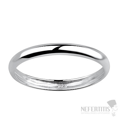 18045 Strieborný prsteň SIMPLE ROUND