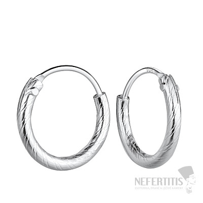 3230 Silber 12 mm GEDREHTE Kreise