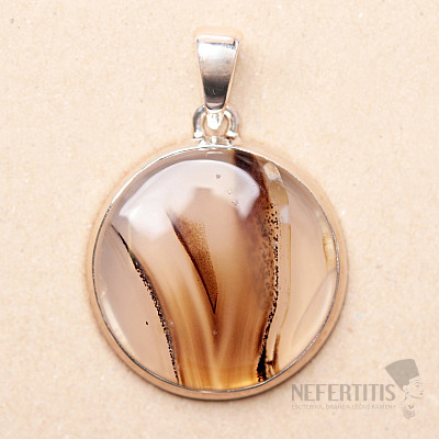 Montana Achat Anhänger Silber Ag 925 P1020