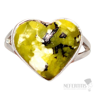 Lizardite ring silver Ag 925 R104