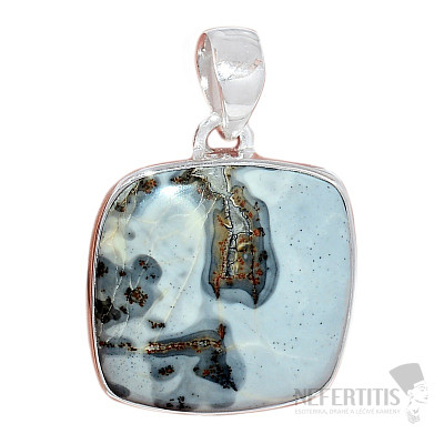 Indonesian Maligano jasper pendant silver Ag 925 P106