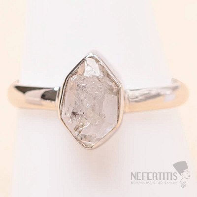 Herkimer diamond ring silver Ag 925 LOT107