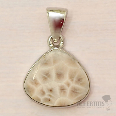 Natrolite pendant silver Ag 925 P11