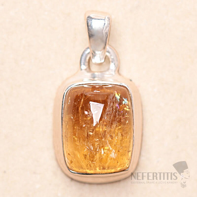 Topaz zlatý Imperial prívesok Ag 925 P111