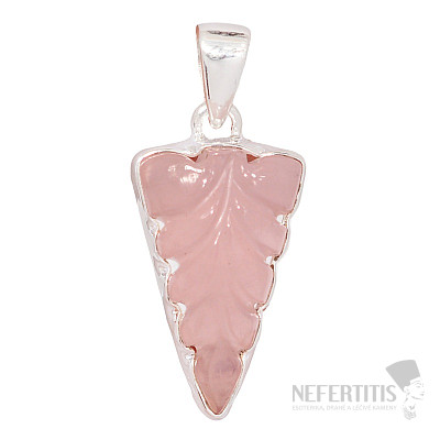 Růženín vyřezávaný přívěsek stříbro Ag 925 P116