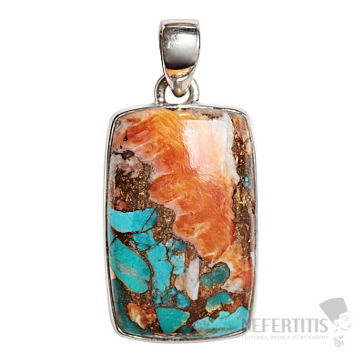 Spiny oyster lastura přívěsek stříbro Ag 925 P1176