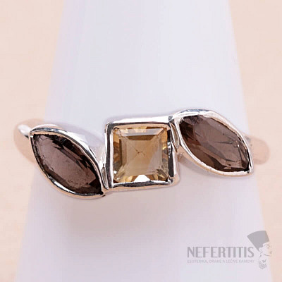 Ring mit Citrinschliff, Silber Ag 925 KO119