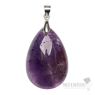 Ametyst přívěsek stříbro Ag 925 č. 12