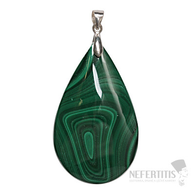 Malachite pendant silver Ag 925 no. 12
