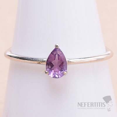 Amethyst cut ring silver Ag 925 KO121