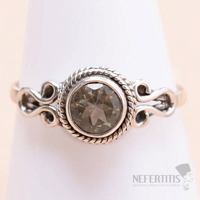 Grüner Amethyst - Prasiolith Ring Silber Ag 925 MIX126