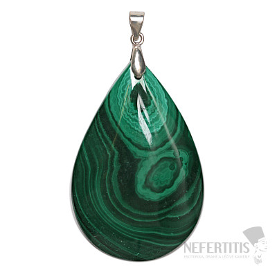 Malachite pendant silver Ag 925 no. 13
