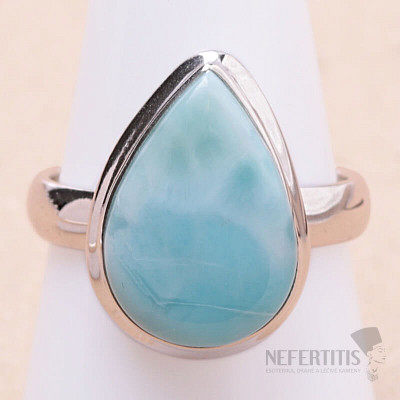 Larimar prsteň striebro Ag 925 KO130