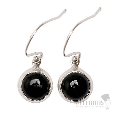 Onyx-Ohrringe Silber Ag 925 E1318