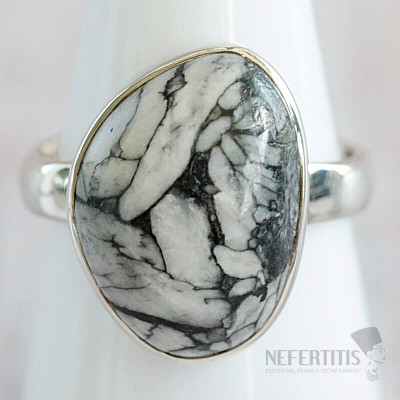 Pinolith-Ring Silber Ag 925 R132