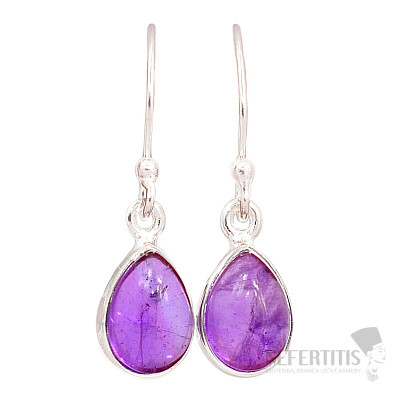 Amethyst earrings silver Ag 925 E1332