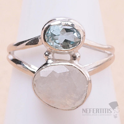 Mondstein-Regenbogenring Silber Ag 925 KO138