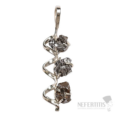 Designer pendant meteorite Campo del Cielo silver Ag 925 P139