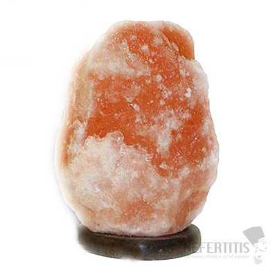 Electric salt lamp made of Himalayan salt 1 to 3 kg on a stand
