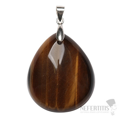 Tigeraugen-Anhänger, Silber Ag 925, Nr. 14